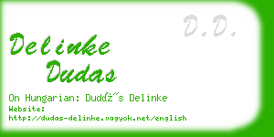 delinke dudas business card